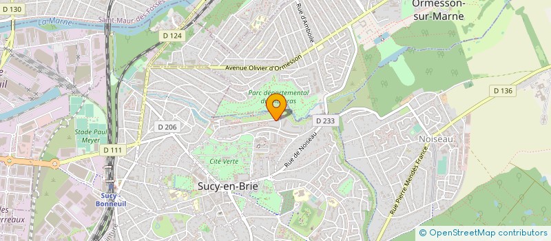 localisation de l'entreprise ASSOCIATION SONG LONG REGION PARISIENNE  SUCY-EN-BRIE