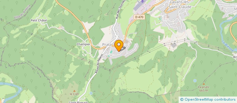 localisation de l'entreprise ASSOCIATION SONO DISCOLIGHT  LAVANS-LES-SAINT-CLAUDE