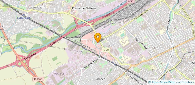 localisation de l'entreprise ASSOCIATION SONO LIGHT à MULHOUSE