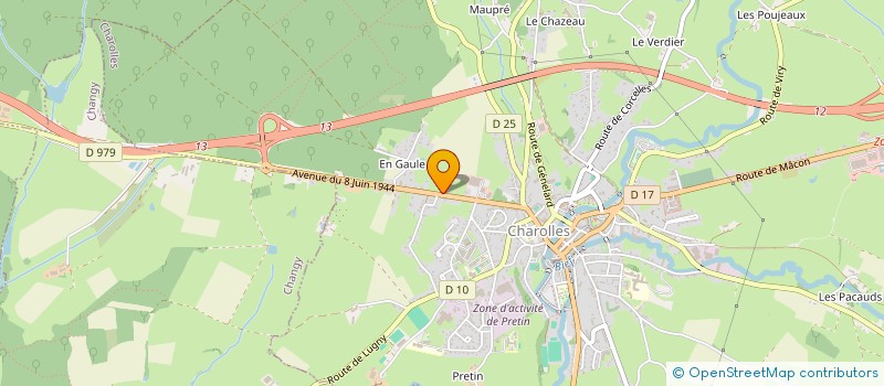 localisation de l'entreprise ASSOCIATION SONO POINT SERVICE à CHAROLLES