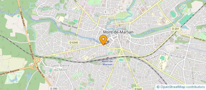 localisation de l'entreprise ASSOCIATION SONOTONE  MONT-DE-MARSAN