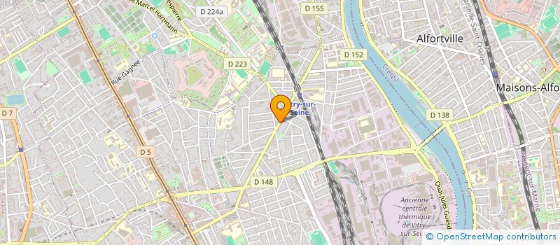 localisation de l'entreprise ASSOCIATION SOPHROLOGIE 94 à VITRY-SUR-SEINE
