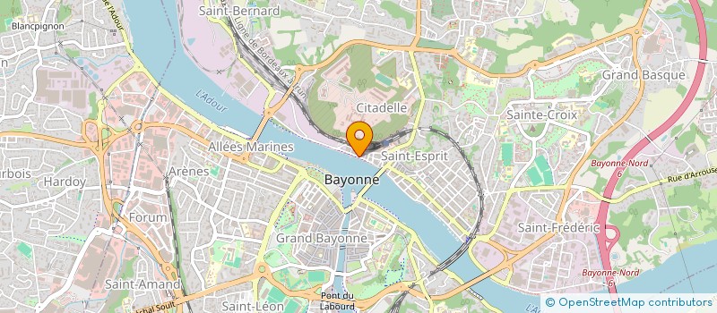 localisation de l'entreprise ASSOCIATION SOROEKIN DANTZAN  BAYONNE