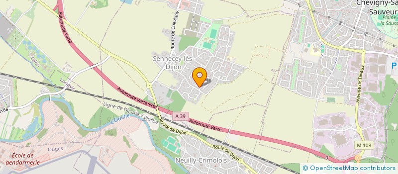 localisation de l'entreprise ASSOCIATION SOS EMPLOI  SENNECEY-LES-DIJON