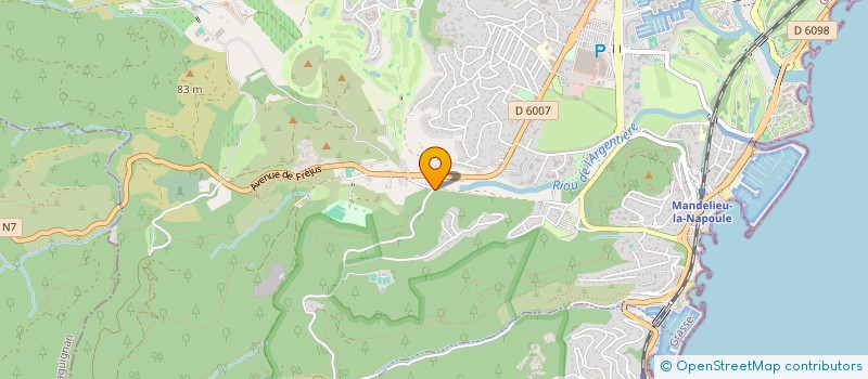 localisation de l'entreprise ASSOCIATION SOS NAVIGATION à MANDELIEU-LA-NAPOULE