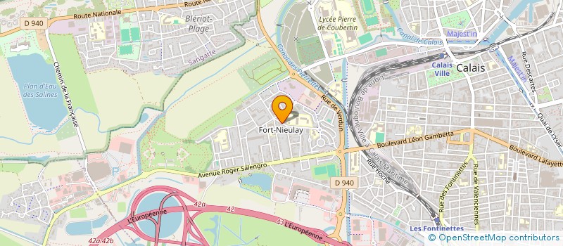 localisation de l'entreprise ASSOCIATION SOS RAS LE BOL  CALAIS