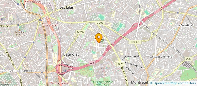 localisation de l'entreprise ASSOCIATION SOS SURENDETTEMENT à BAGNOLET