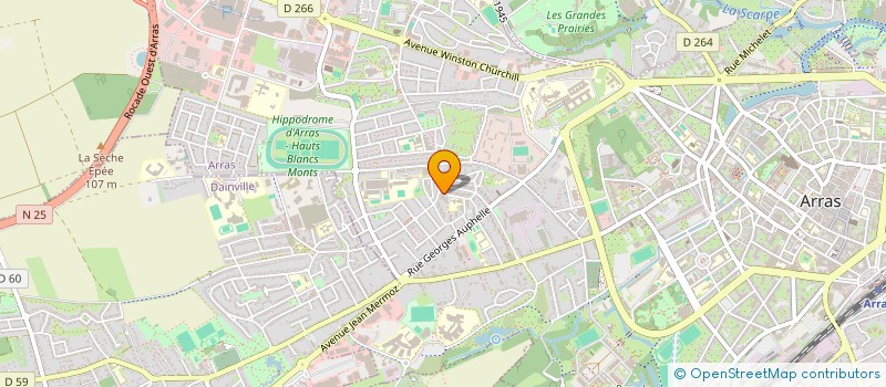 localisation de l'entreprise ASSOCIATION SOUDANAISE POUR LES FUNERAILLES NORD DE FRANCE à ARRAS