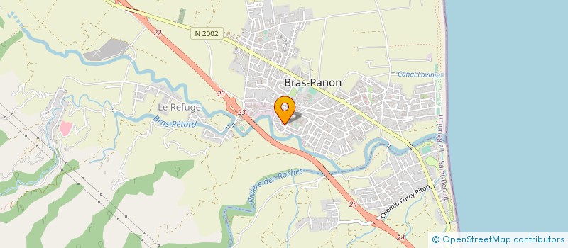 localisation de l'entreprise ASSOCIATION SOULANGUE  BRAS-PANON