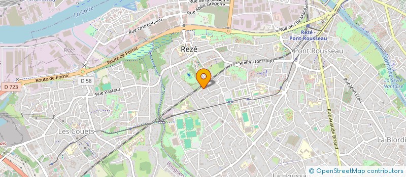 localisation de l'entreprise ASSOCIATION SOURCE D EQUILIBRE 44  REZE