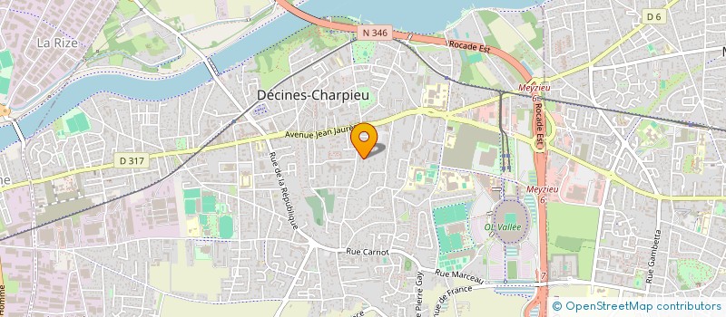 localisation de l'entreprise ASSOCIATION SOURDS INTERPRETES SI  DECINES-CHARPIEU