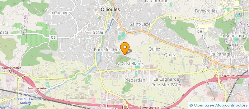 localisation de l'entreprise ASSOCIATION SOURIRE  OLLIOULES