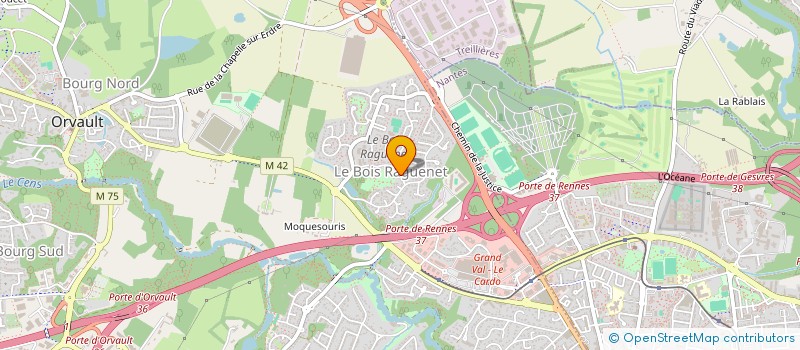 localisation de l'entreprise ASSOCIATION SOURIRES D'OUEST à ORVAULT