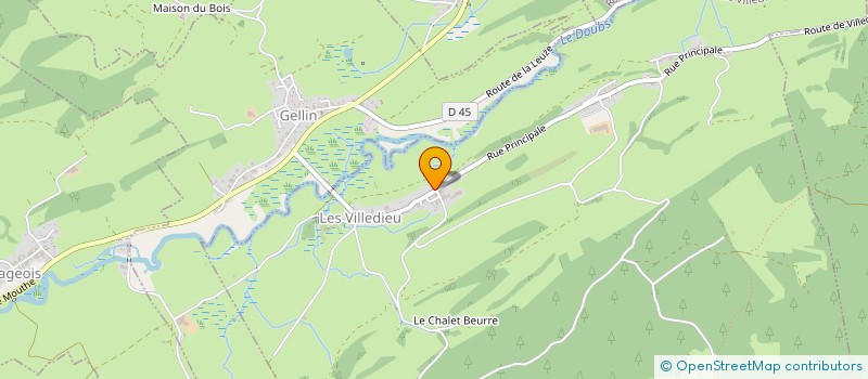 localisation de l'entreprise ASSOCIATION SOUS LA ROCHE  CHATELBLANC