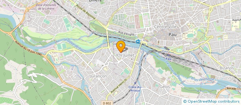 localisation de l'entreprise ASSOCIATION SOUS PRESSE à PAU