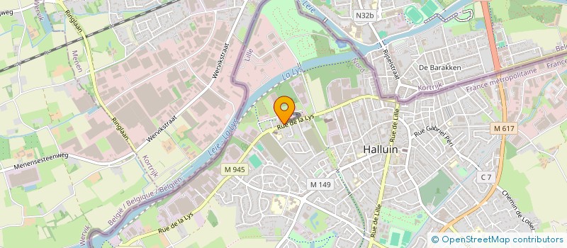 localisation de l'entreprise ASSOCIATION SOUTIEN ACCUEIL BIENVEILLANCE RESILIENCE  HALLUIN