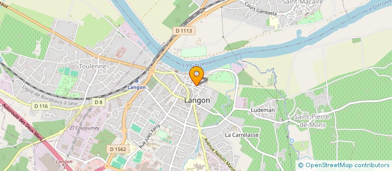 localisation de l'entreprise ASSOCIATION SOUTIEN ADMINISTRATIF à LANGON