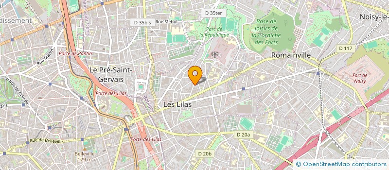 localisation de l'entreprise ASSOCIATION SOUTIEN AU LEADERSHIP DES FEMMES AFRICAINES à LES LILAS