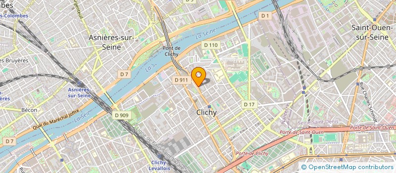 localisation de l'entreprise ASSOCIATION SOUTIEN ET ESPOIR à CLICHY