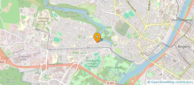 localisation de l'entreprise ASSOCIATION SOUTIEN ET INSERTION DES DEFAVORISEES à ANGERS