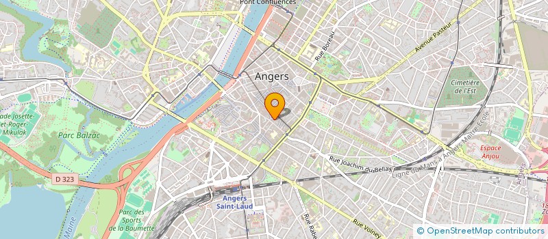 localisation de l'entreprise ASSOCIATION SOUTIEN RECHERCHE MALADIES NEUROGENETIQUES NEURODEGENERATIVES à ANGERS