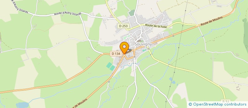 localisation de l'entreprise ASSOCIATION SOUVIGNY GRAND SITE  SOUVIGNY