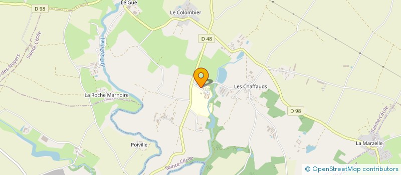 localisation de l'entreprise ASSOCIATION SP RUGBY ASPR  SAINTE-CECILE