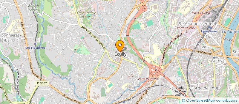 localisation de l'entreprise ASSOCIATION SPELEOLOGIQUE D'ECULLY  ECULLY