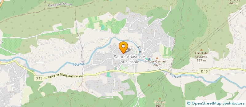 localisation de l'entreprise ASSOCIATION SPHERE  STE ANASTASIE SUR ISSOLE