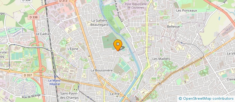 localisation de l'entreprise ASSOCIATION SPIRALES  LE MANS