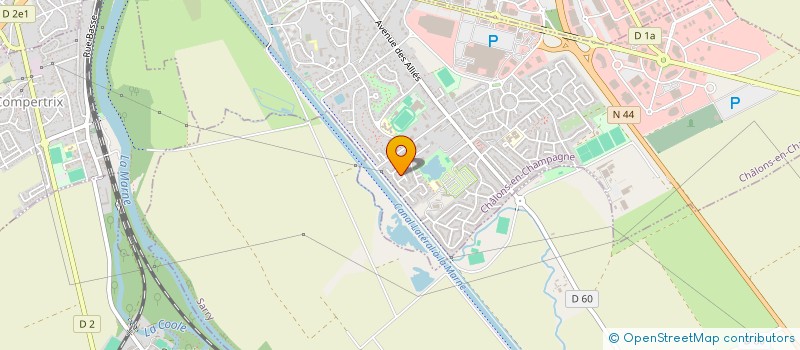 localisation de l'entreprise ASSOCIATION SPORT CULTURE ET LOISIRS  CHALONS-EN-CHAMPAGNE