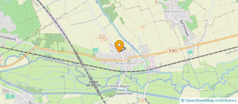 localisation de l'entreprise ASSOCIATION SPORT CULTURE ET LOISIRS  WILWISHEIM