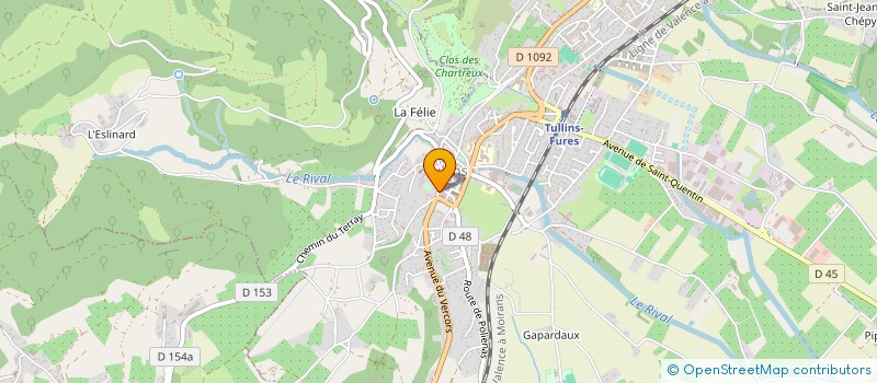 localisation de l'entreprise ASSOCIATION SPORT DELIRE à TULLINS