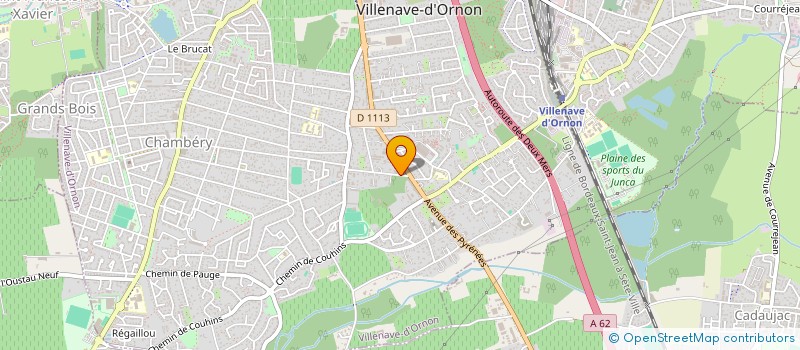 localisation de l'entreprise ASSOCIATION SPORT EDUCATION TAEKWONDO (ASET)  VILLENAVE-D'ORNON
