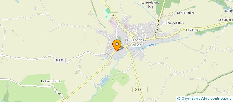 localisation de l'entreprise ASSOCIATION SPORT ET CULTURE ANGLOPHONE à LA BAZOCHE-GOUET
