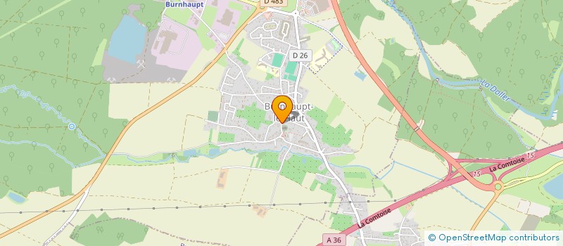 localisation de l'entreprise ASSOCIATION SPORT ET CULTURE DE BURNHAUPT LE BAS  BURNHAUPT-LE-BAS