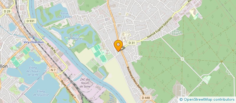 localisation de l'entreprise ASSOCIATION SPORT ET LOISIRS DE DANTON à DRAVEIL