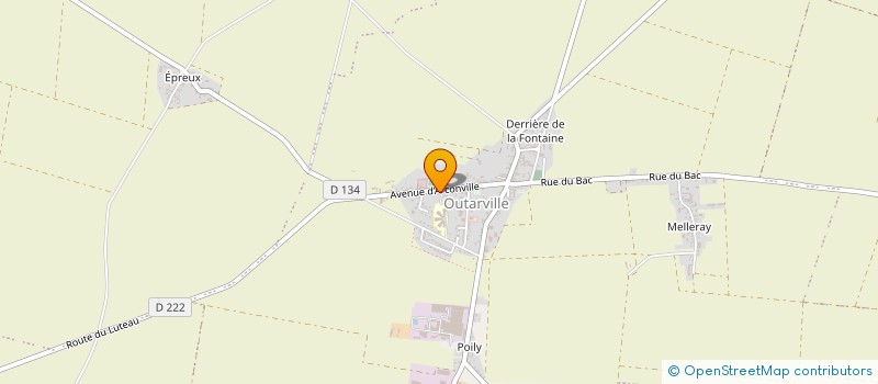 localisation de l'entreprise ASSOCIATION SPORT ET LOISIRS DES COMMUNES DE L'OUTARVILLOIS  OUTARVILLE