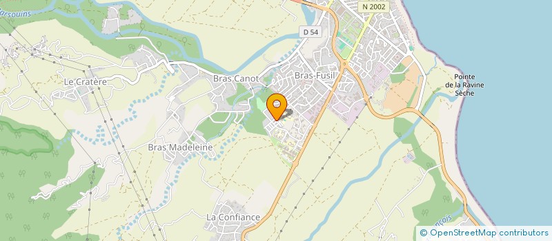 localisation de l'entreprise ASSOCIATION SPORT ET MUSIQUE DE BRAS-FUSIL à SAINT-BENOIT