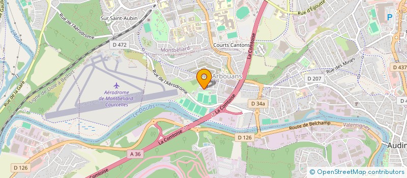 localisation de l'entreprise ASSOCIATION SPORT ET VITALITE MONTEIRO PAULINE  ARBOUANS