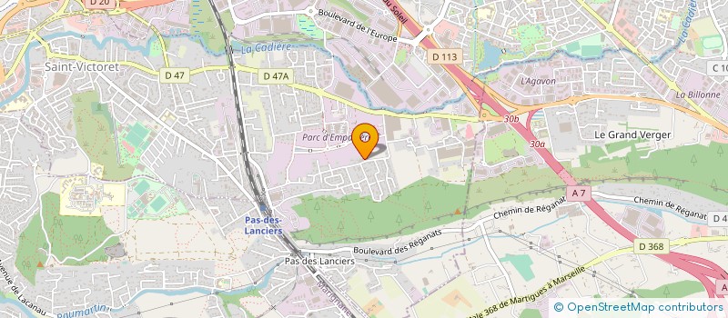 localisation de l'entreprise ASSOCIATION SPORT HORIZON  SAINT-VICTORET