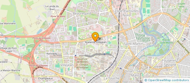 localisation de l'entreprise ASSOCIATION SPORT IFPEK  RENNES