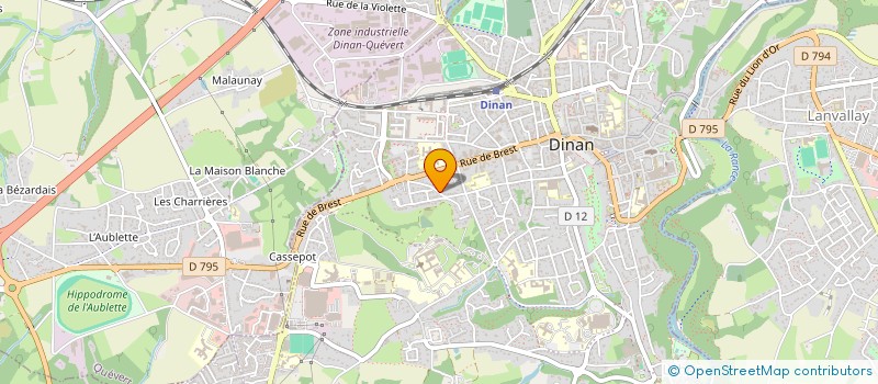 localisation de l'entreprise ASSOCIATION SPORT NATURE à DINAN