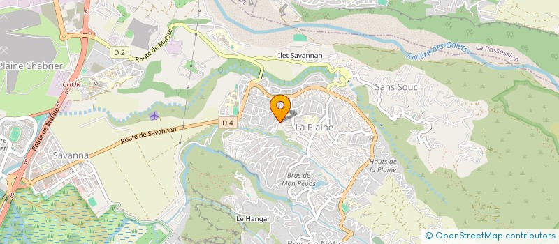 localisation de l'entreprise ASSOCIATION SPORT NATURE REUNION  SAINT-PAUL