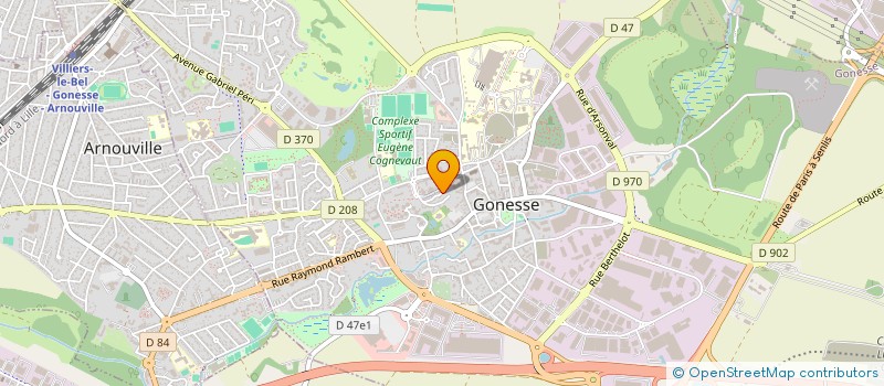 localisation de l'entreprise ASSOCIATION SPORT SANTE 95  GONESSE