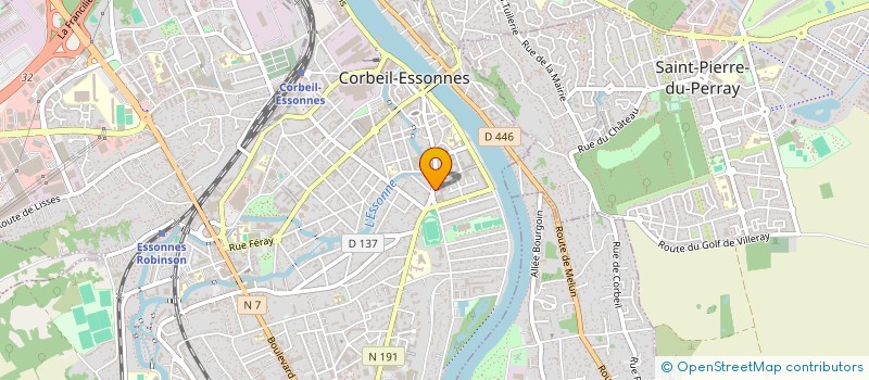 localisation de l'entreprise ASSOCIATION SPORT SANTE & NUTRITION DE L'ESSONNE à CORBEIL-ESSONNES