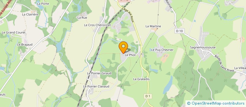 localisation de l'entreprise ASSOCIATION SPORT SANTE OUEST CREUSE à NOTH