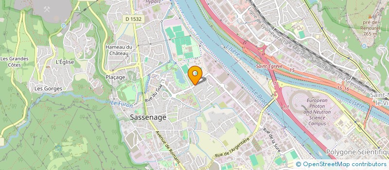 localisation de l'entreprise ASSOCIATION SPORT SANTE SASSENAGE  SASSENAGE