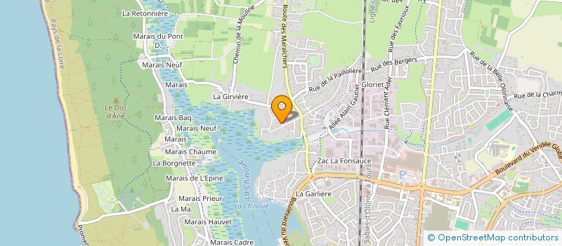 localisation de l'entreprise ASSOCIATION SPORT SENIOR SANTE SABLAISE - A4S à LES SABLES-D'OLONNE