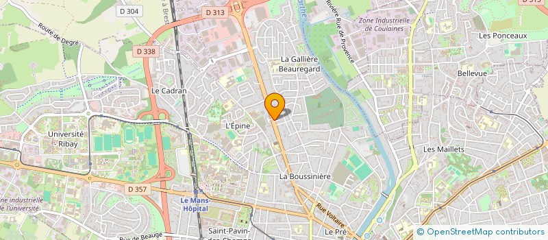 localisation de l'entreprise ASSOCIATION SPORT SOURIRES  LE MANS